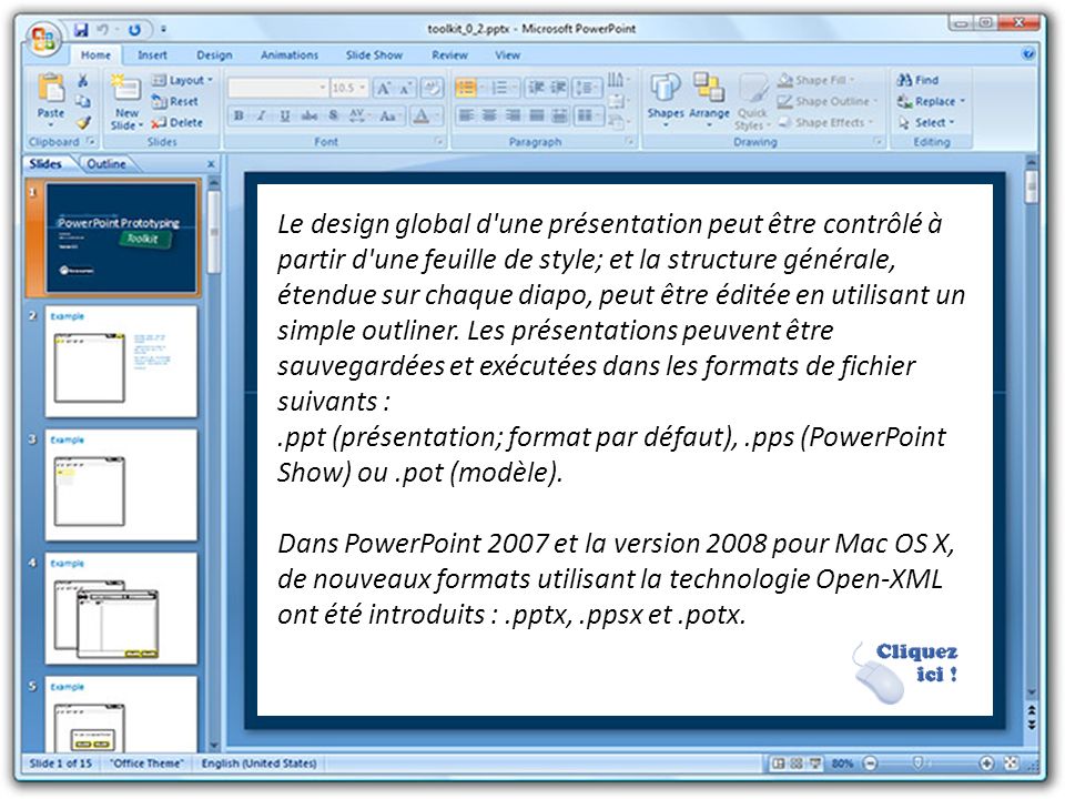 visionneuse powerpoint 2007 anglais